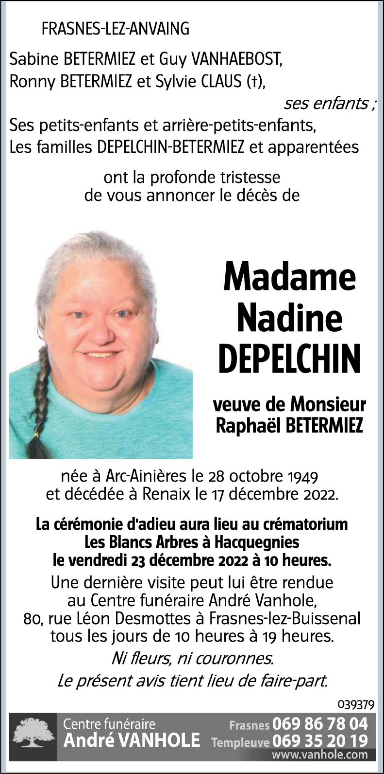 Nadine DEPELCHIN