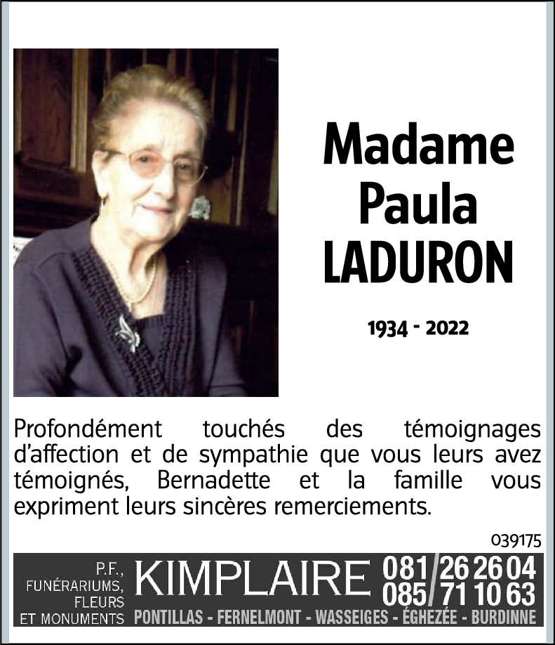 Paula LADURON
