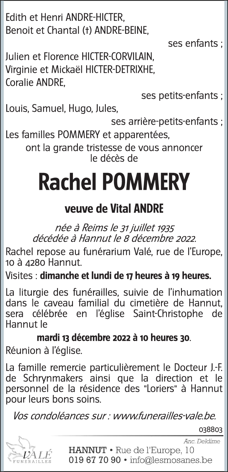 Rachel POMMERY