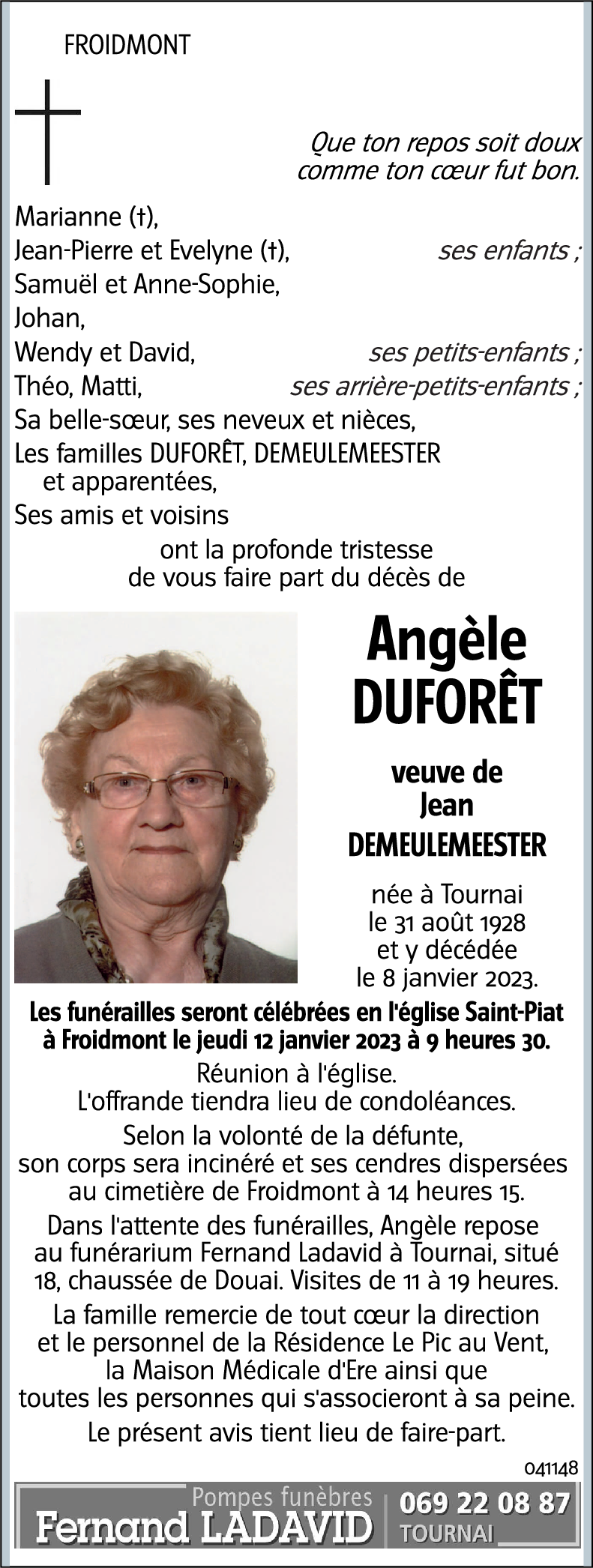 Angèle DUFORÊT