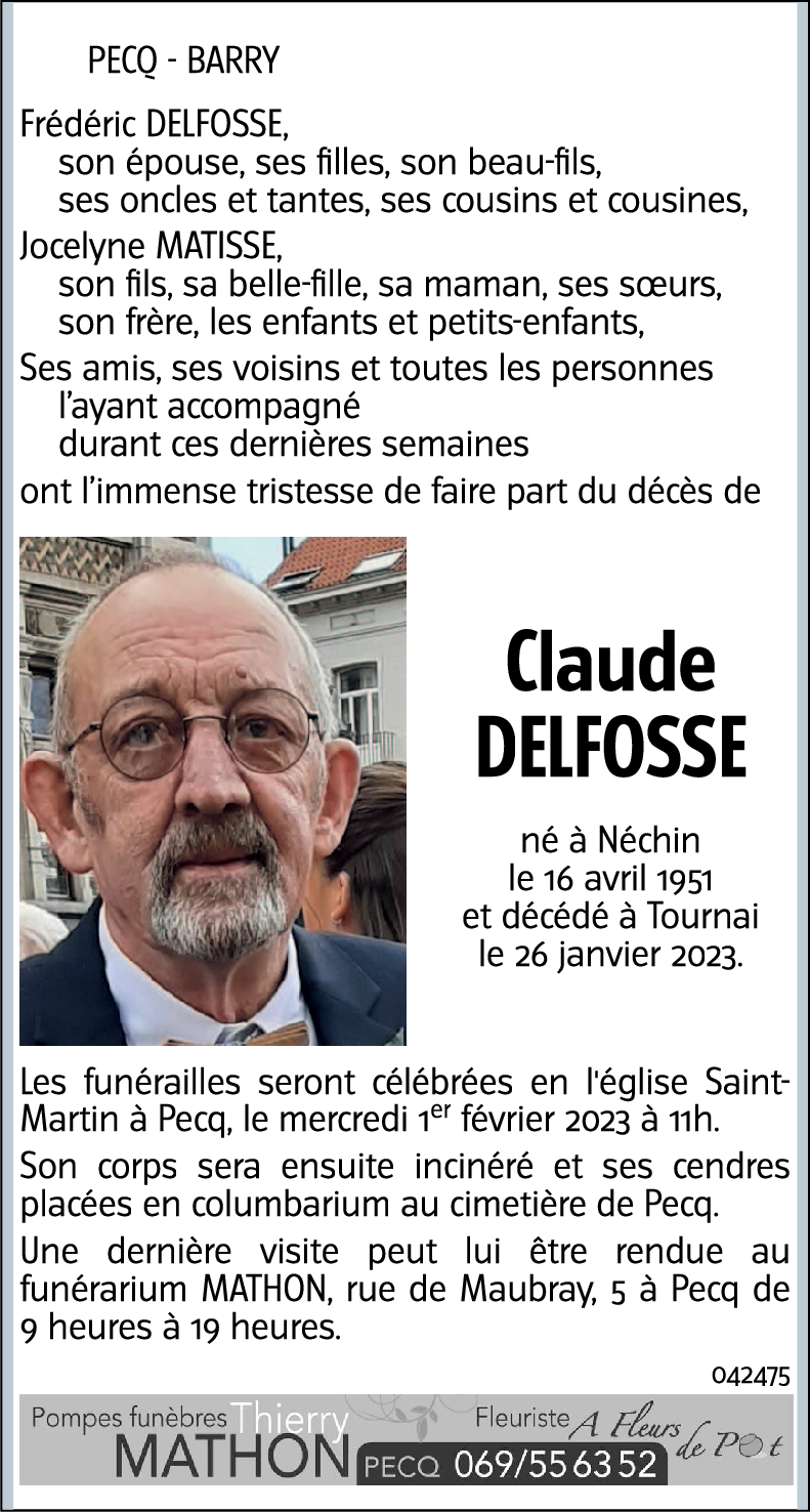 Claude DELFOSSE