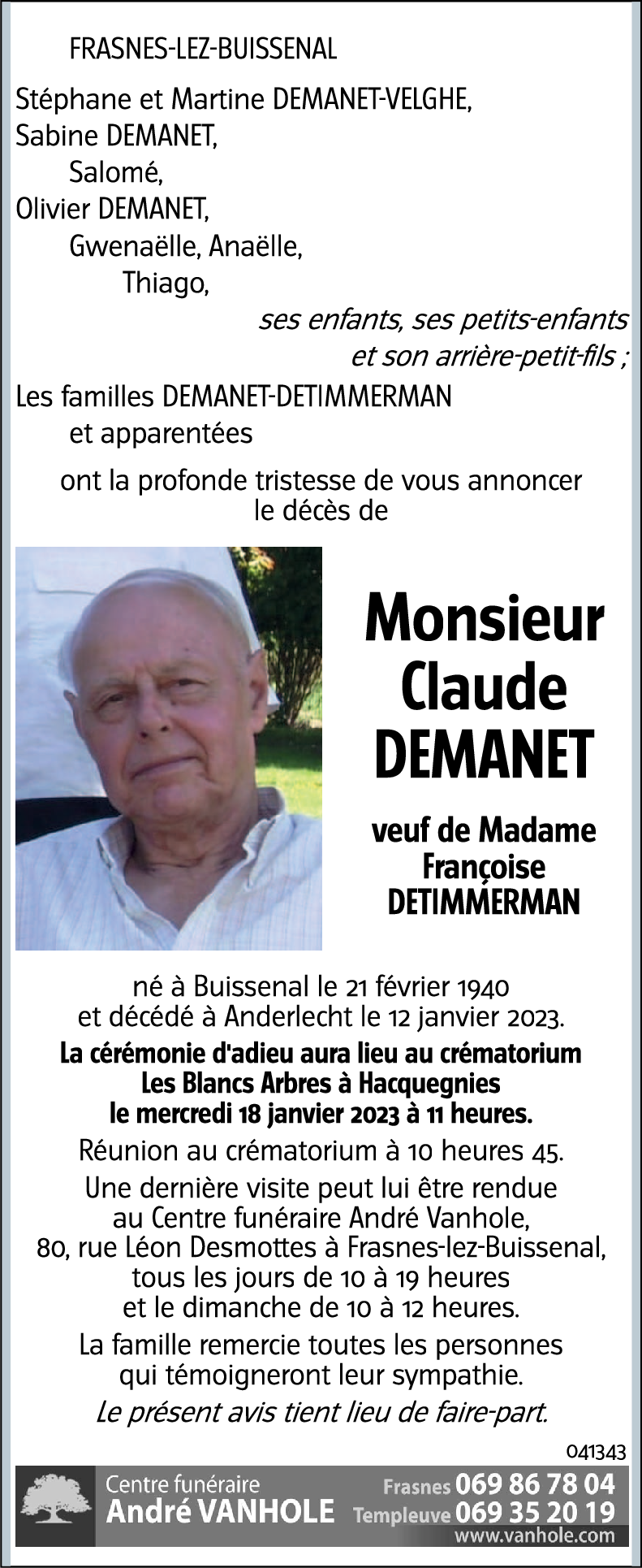 Claude DEMANET