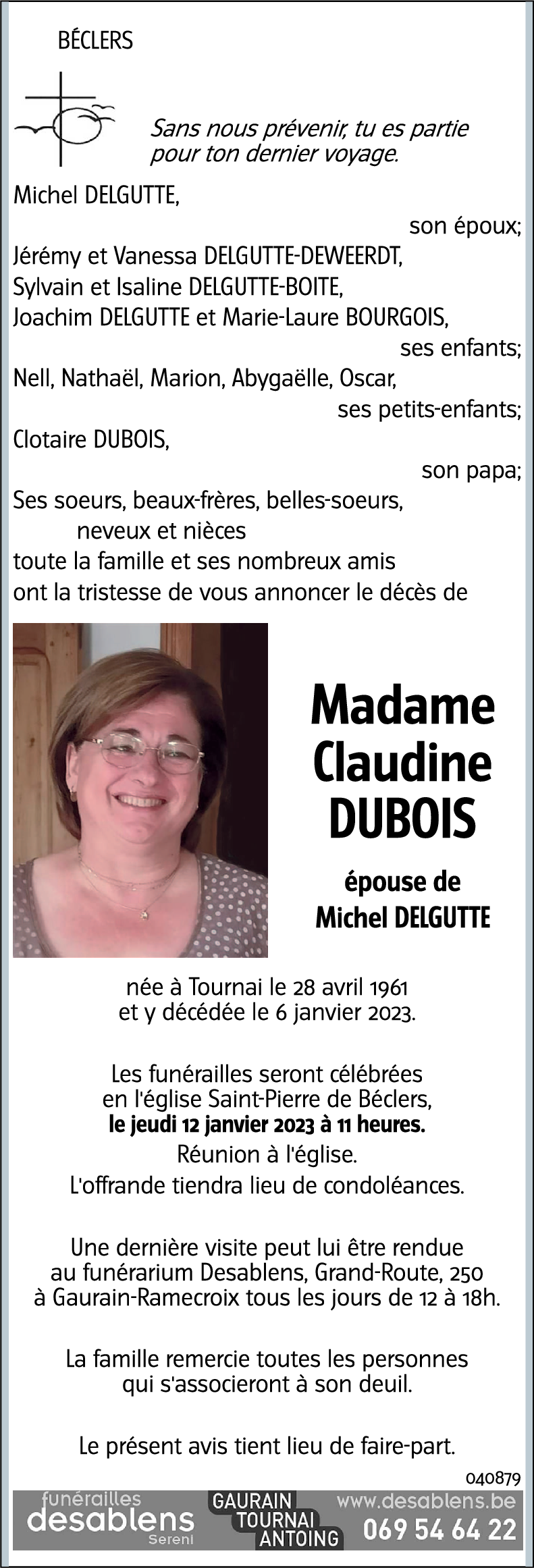 Claudine DUBOIS