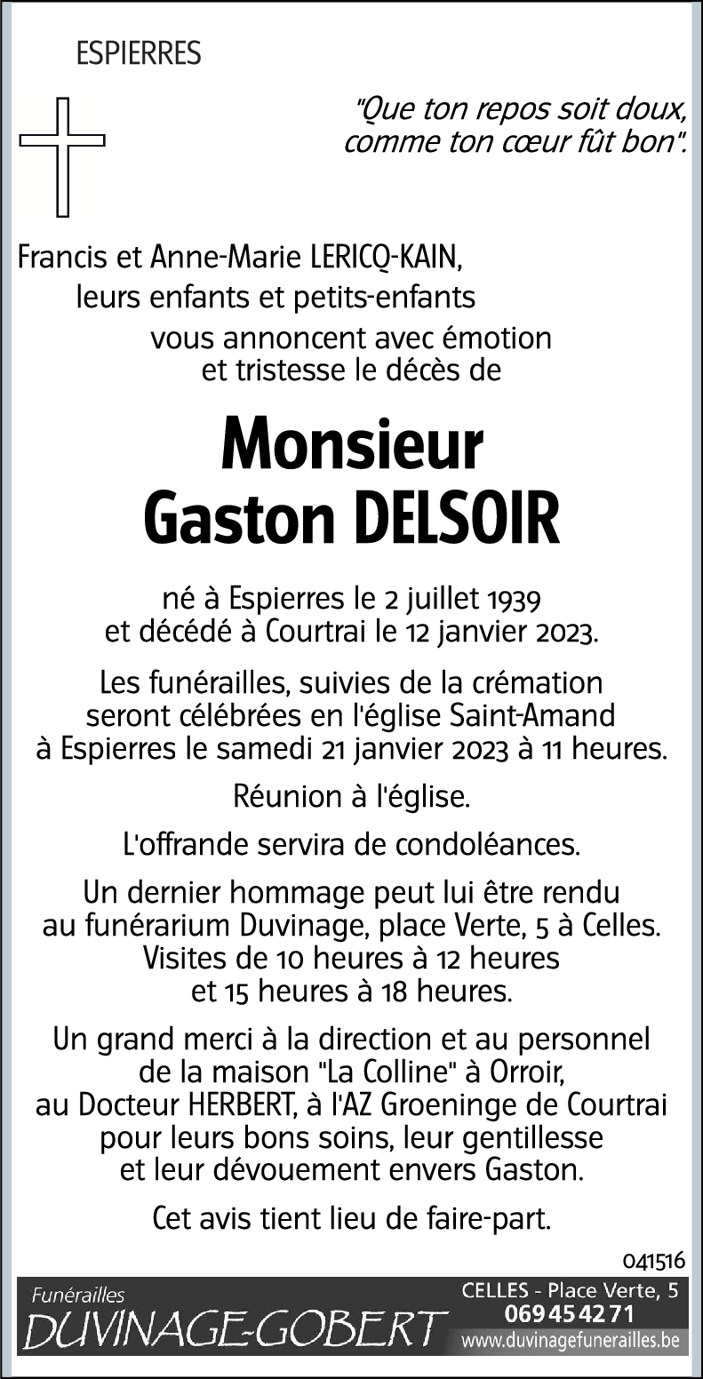 Gaston DELSOIR