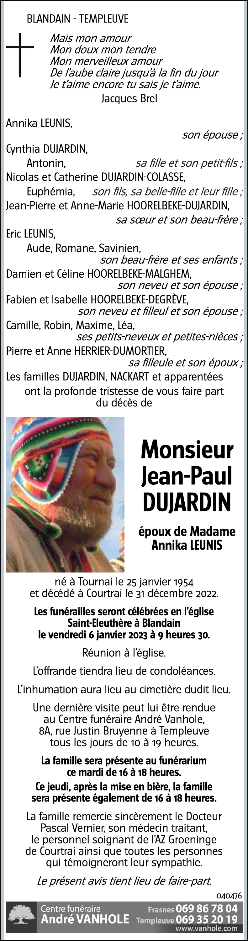 Jean-Paul DUJARDIN