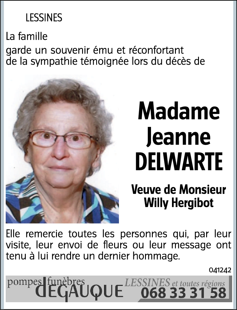 Jeanne DELWARTE