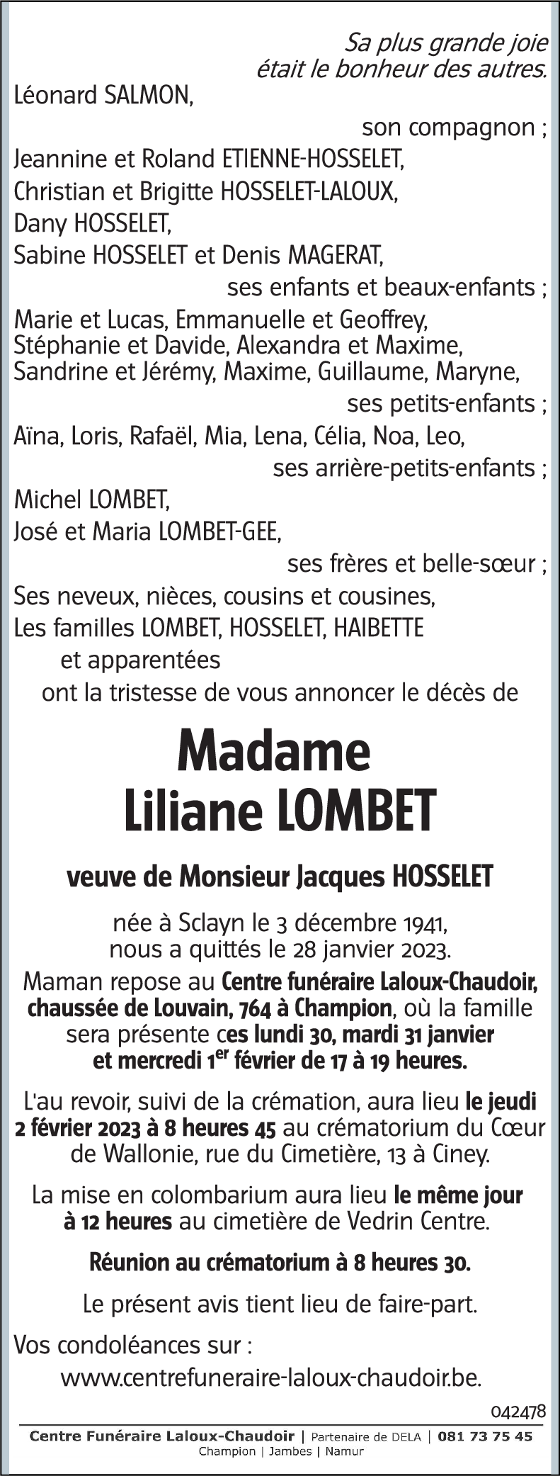 Liliane LOMBET