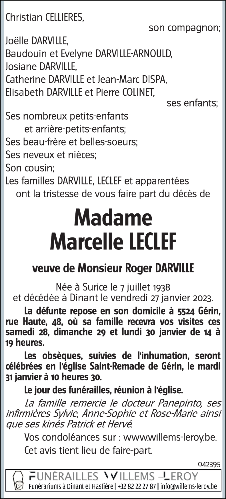 Marcelle LECLEF