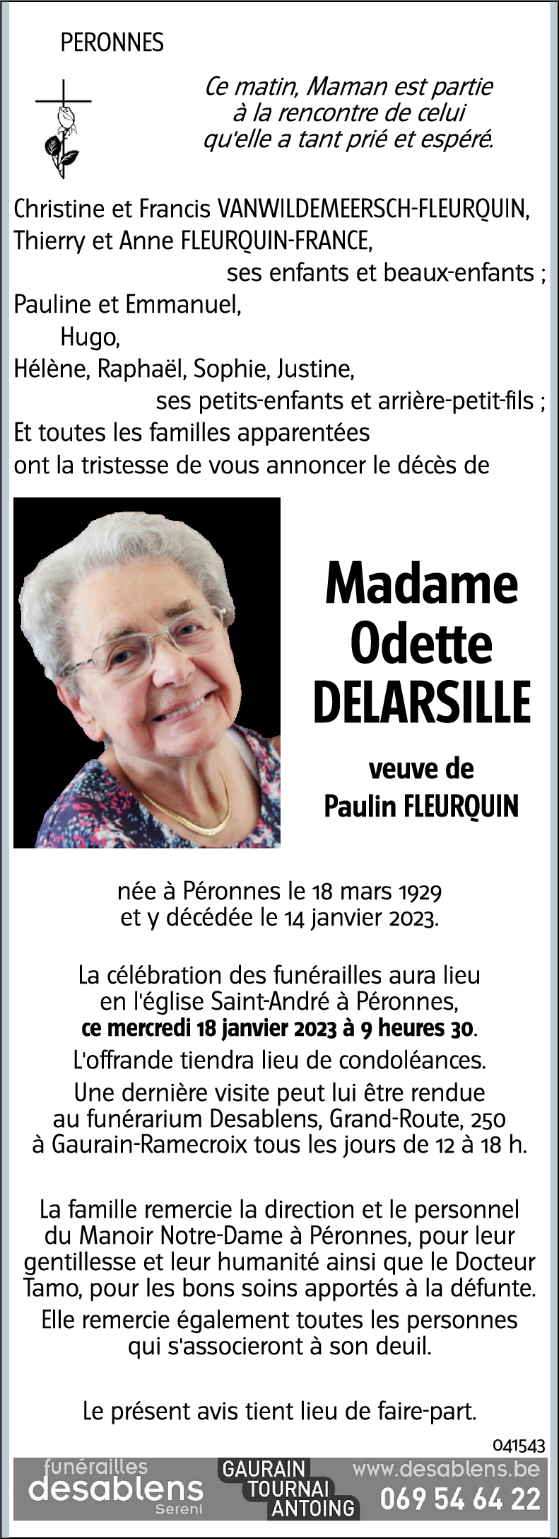 Odette DELARSILLE