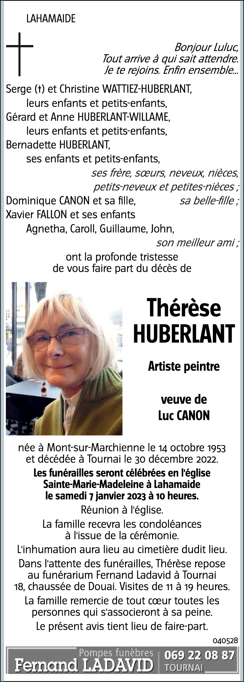 Thérèse HUBERLANT