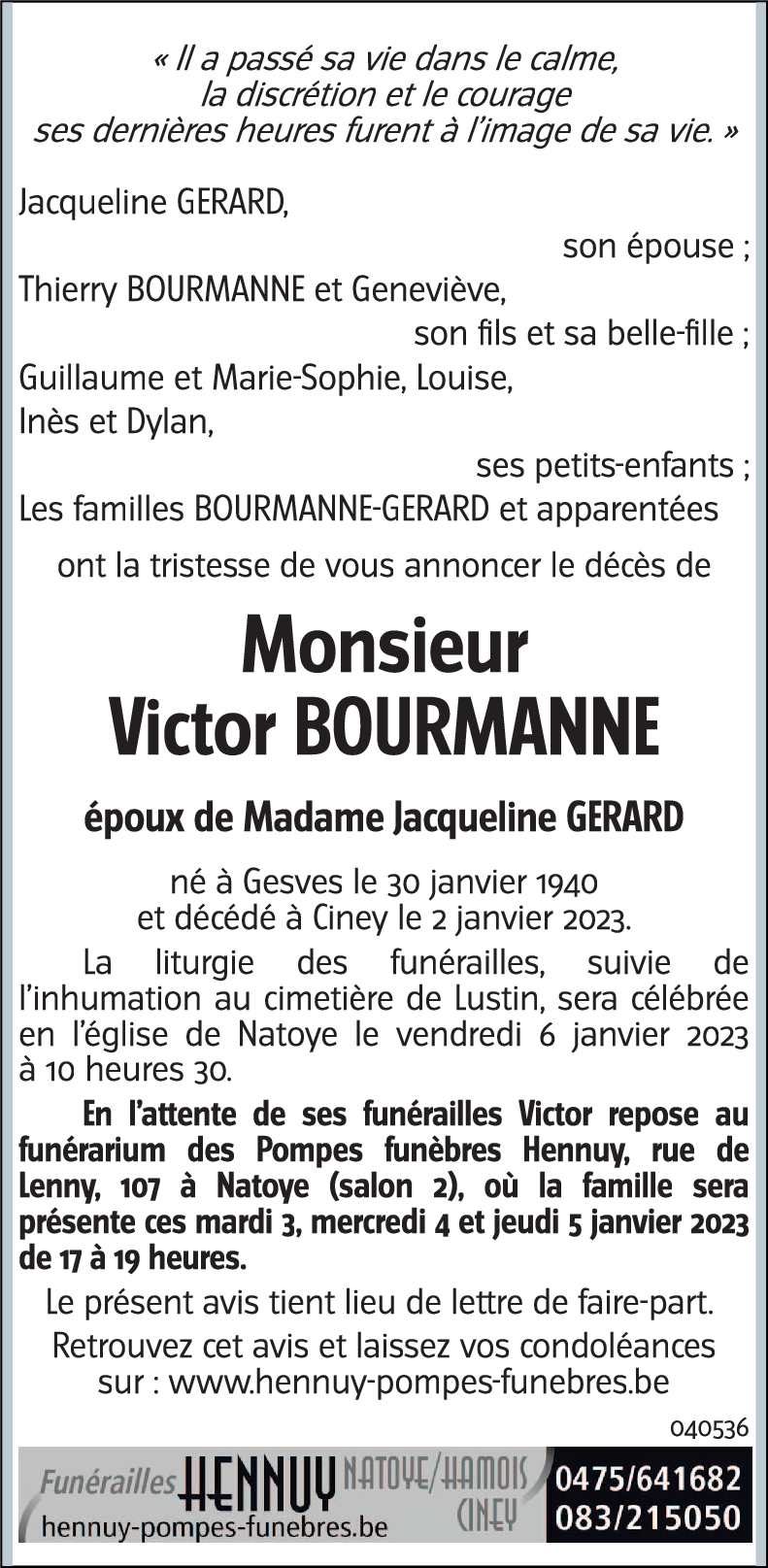 Victor BOURMANNE