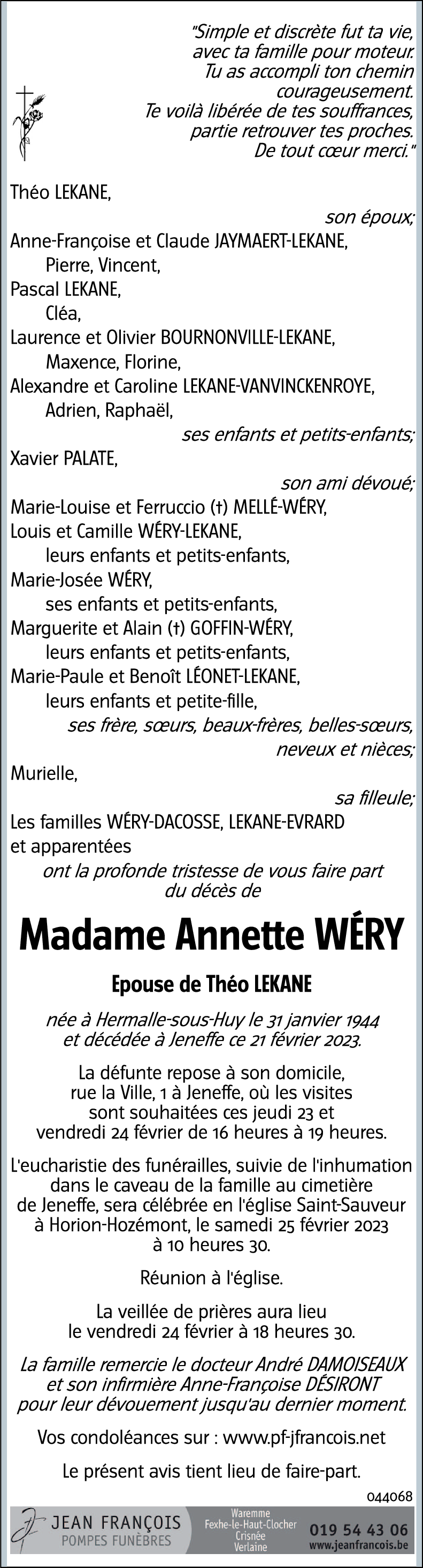 Annette WÉRY