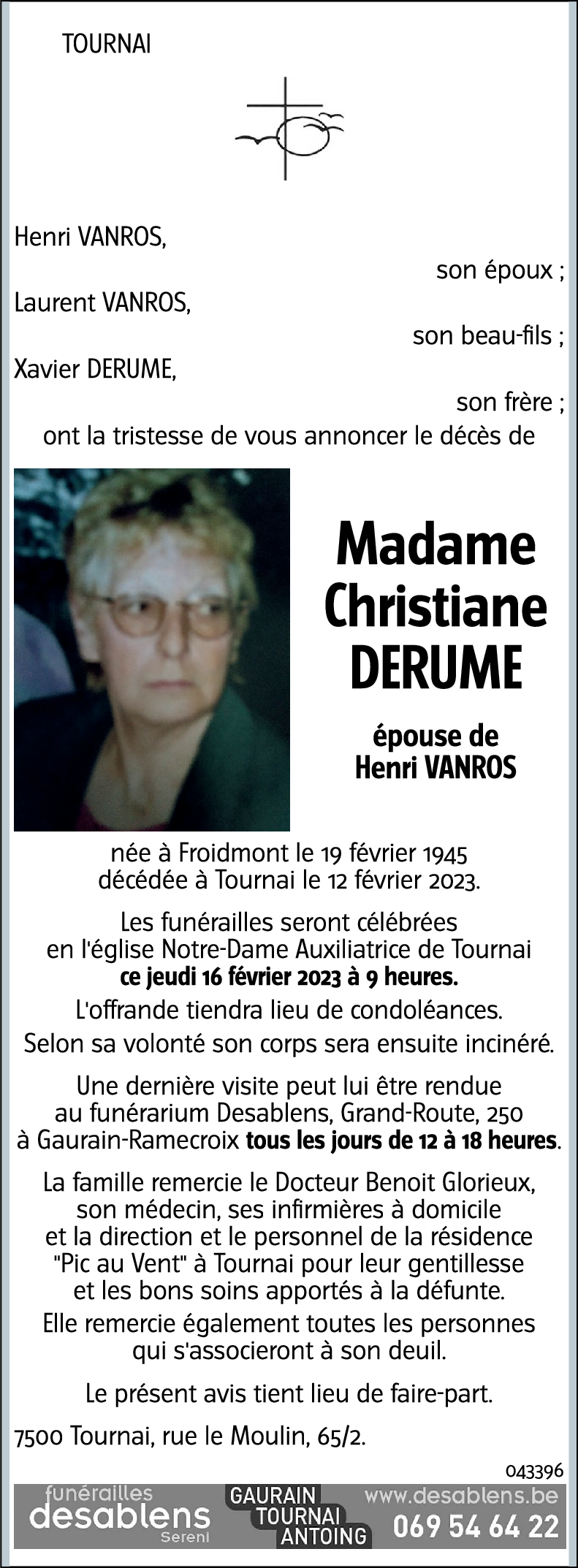 Christiane DERUME