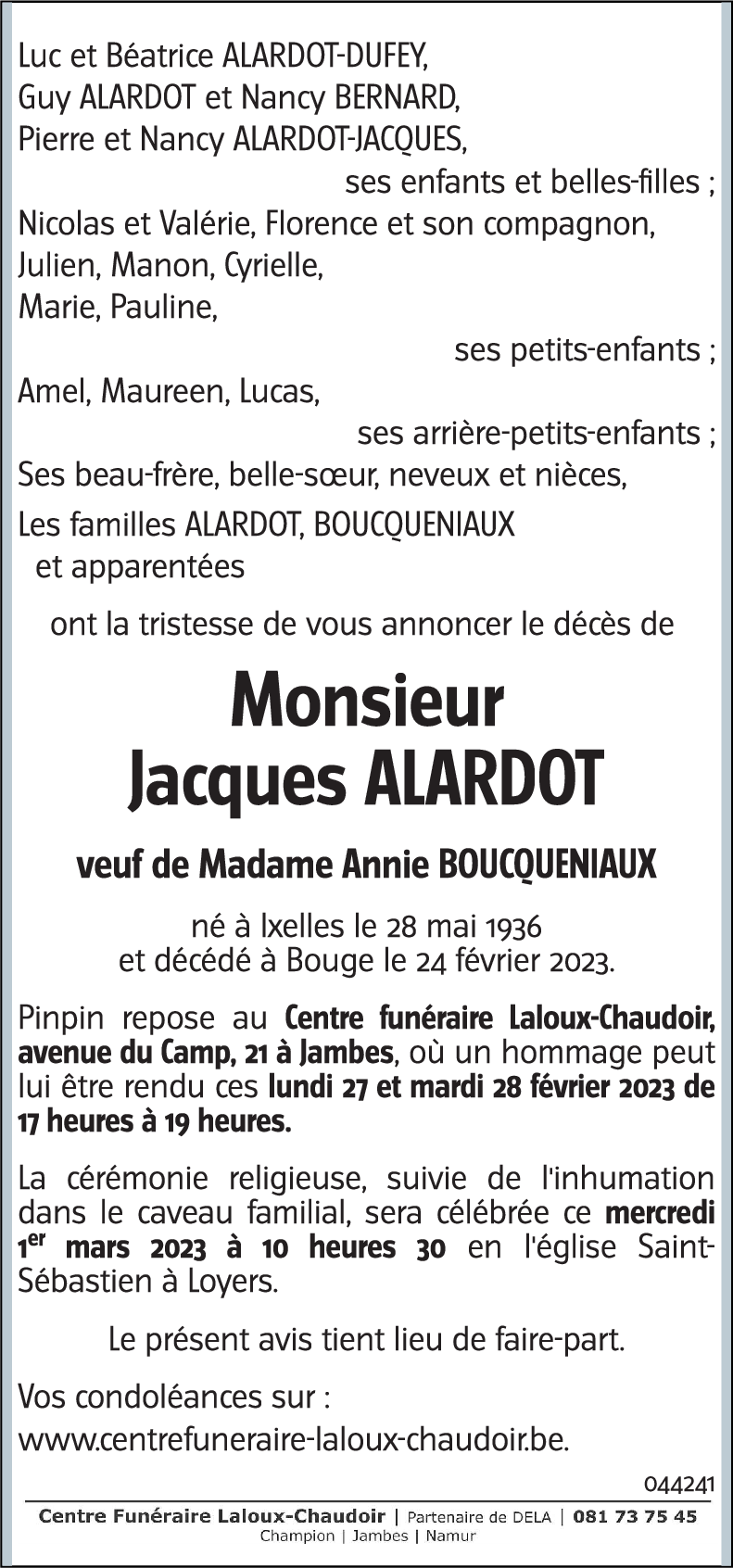 Jacques ALARDOT