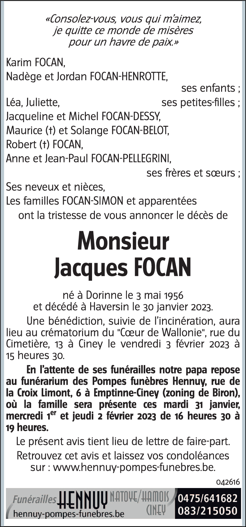 Jacques FOCAN