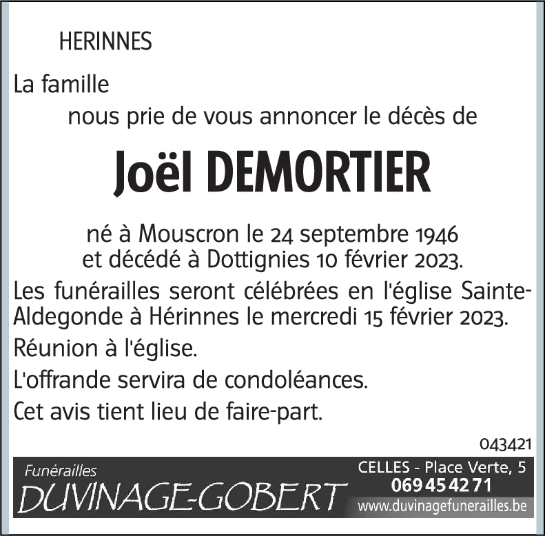 Joël DEMORTIER