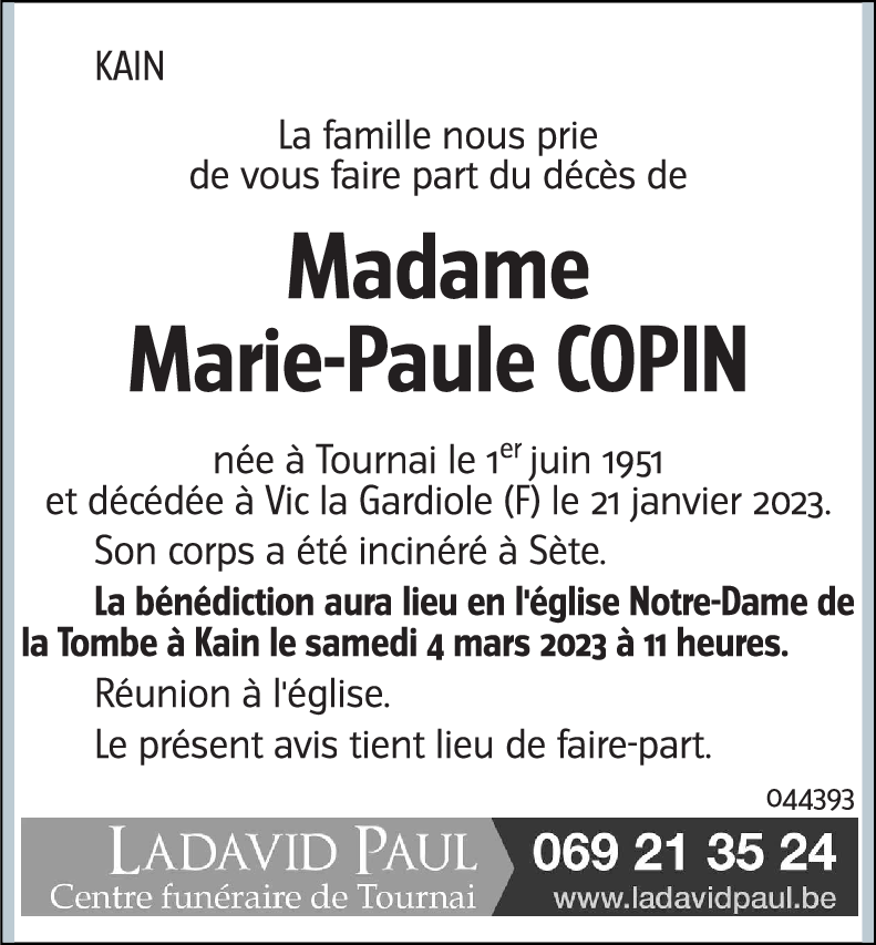 Marie-Paule COPIN