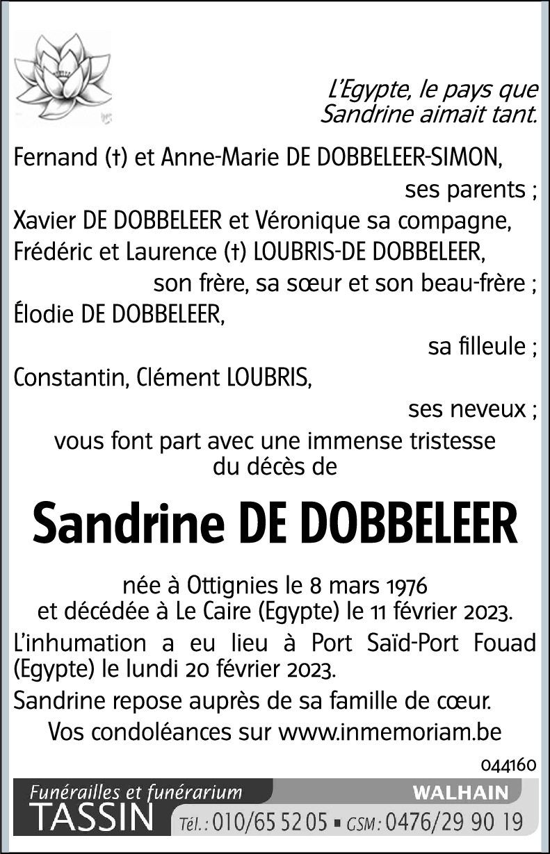 Sandrine De Dobbeleer