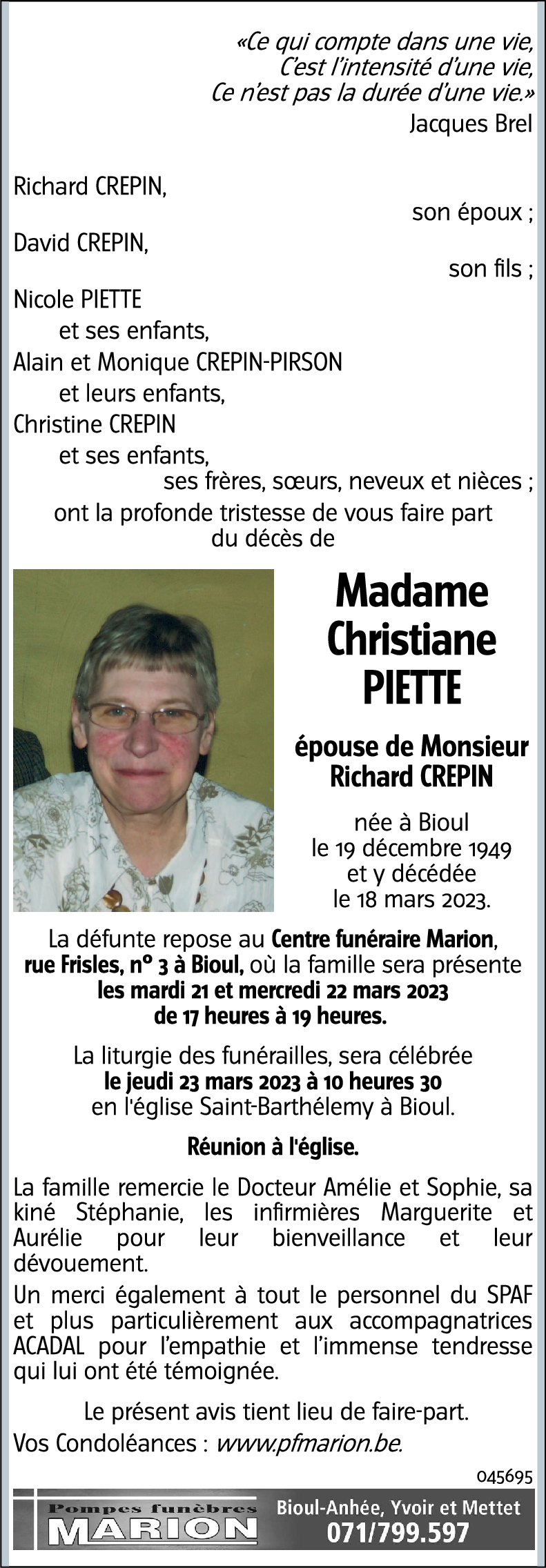 Christiane PIETTE