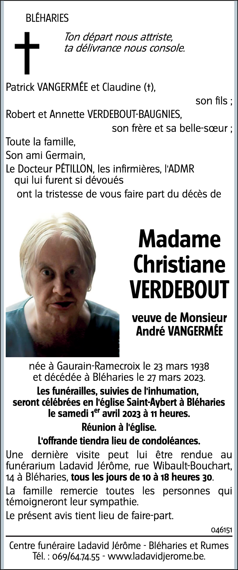 Christiane VERDEBOUT