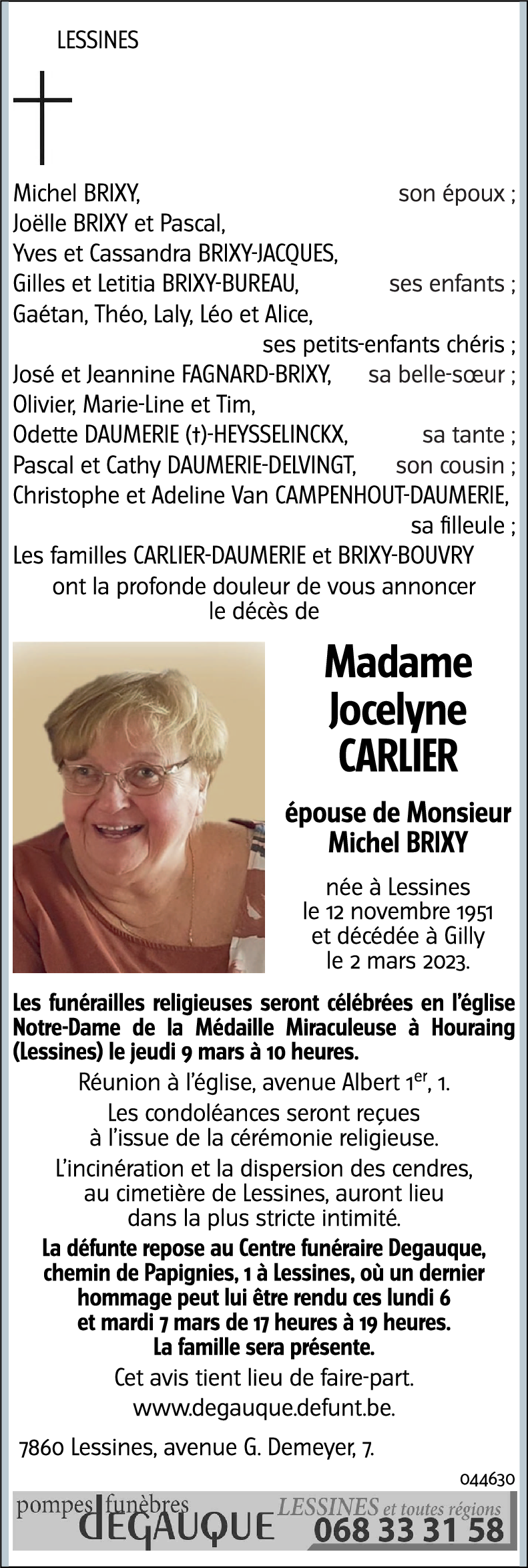 Jocelyne CARLIER