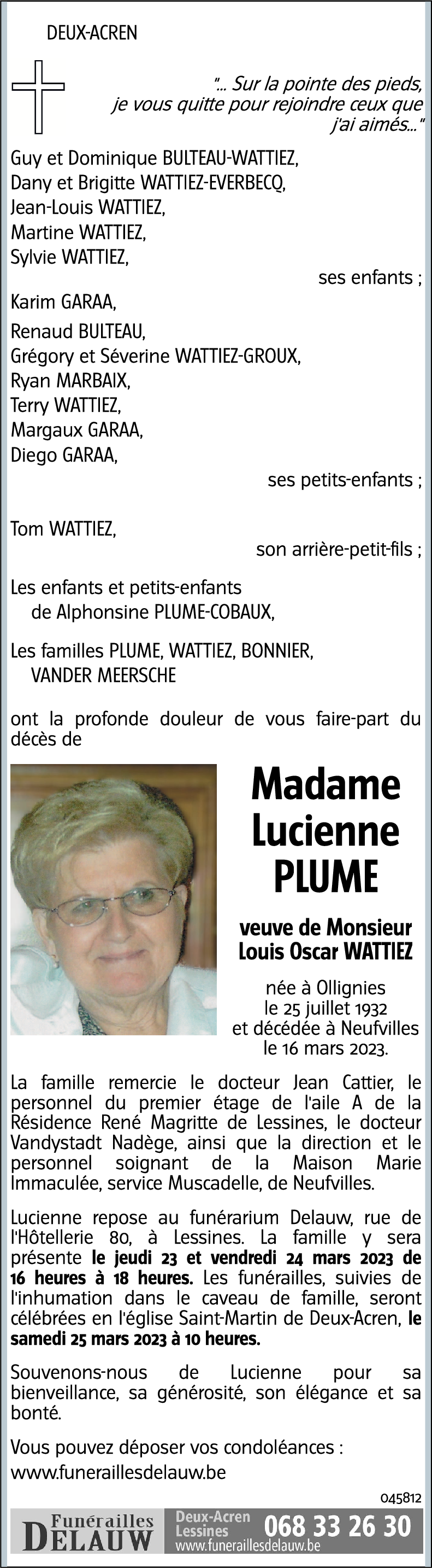 Lucienne PLUME