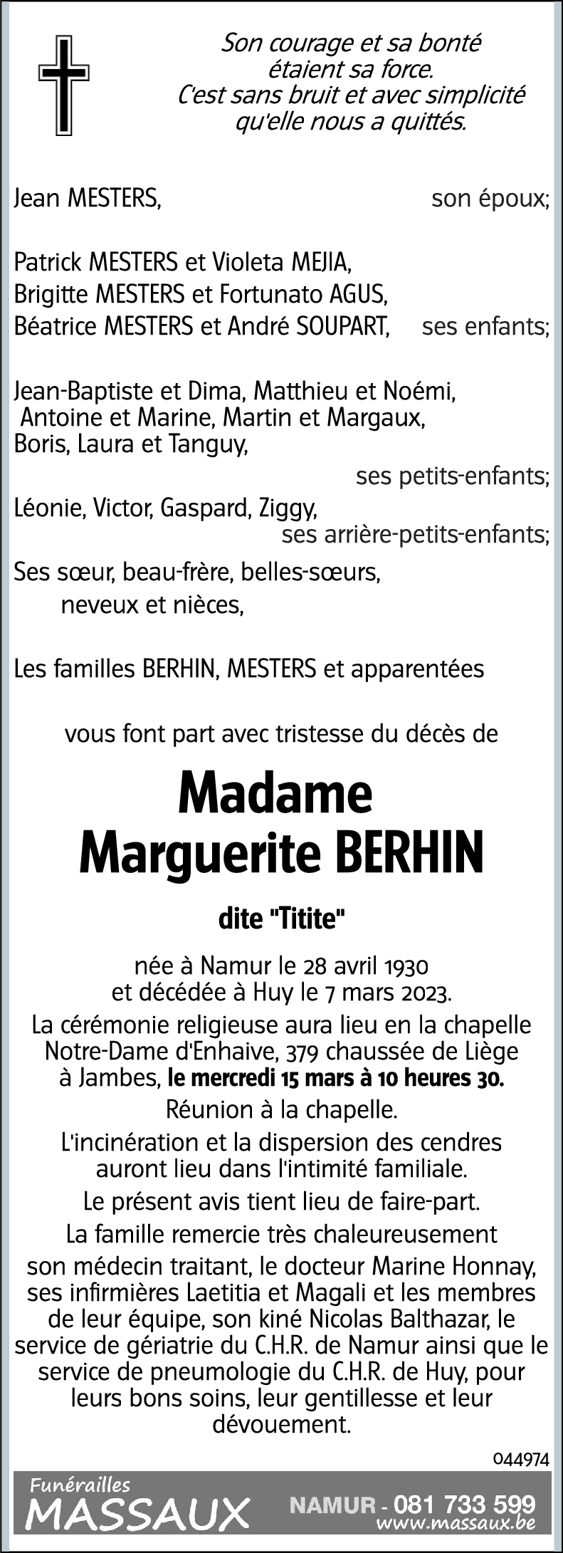 Marguerite BERHIN