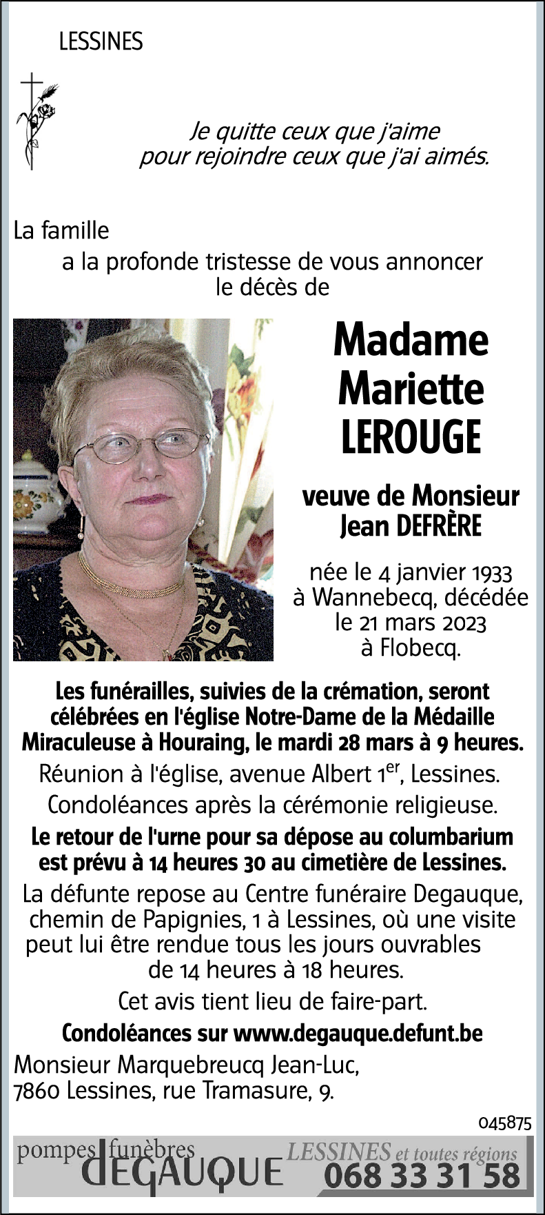 Mariette LEROUGE