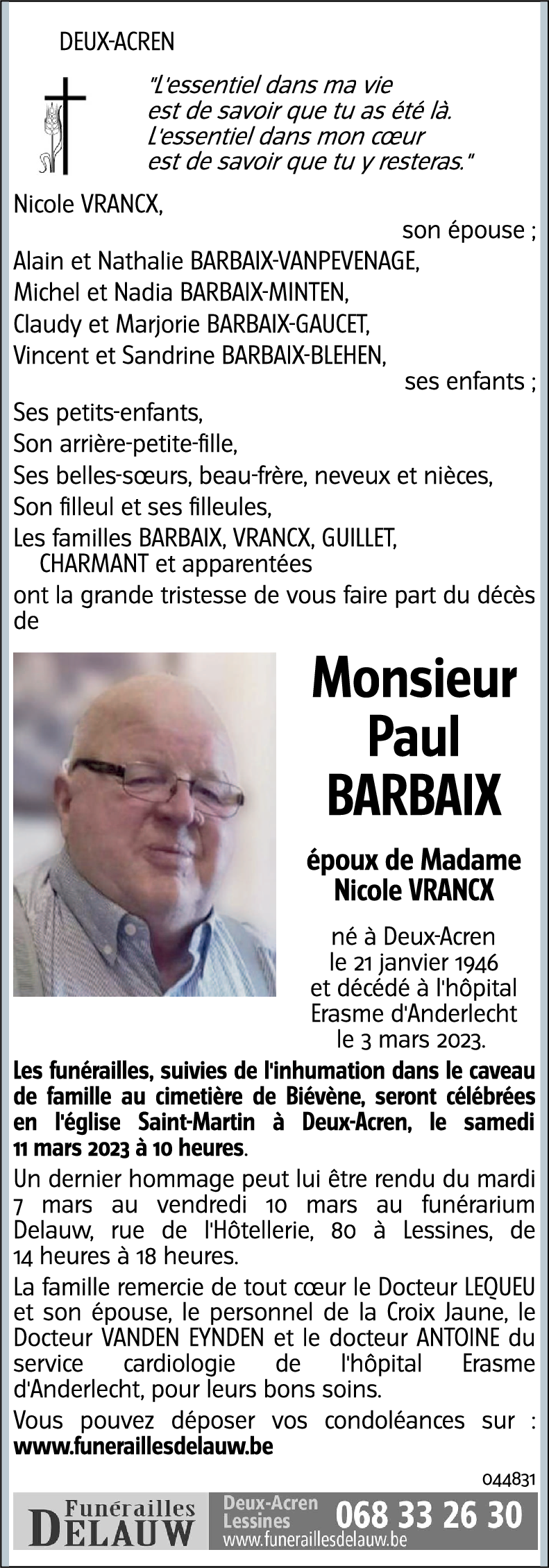 Paul BARBAIX