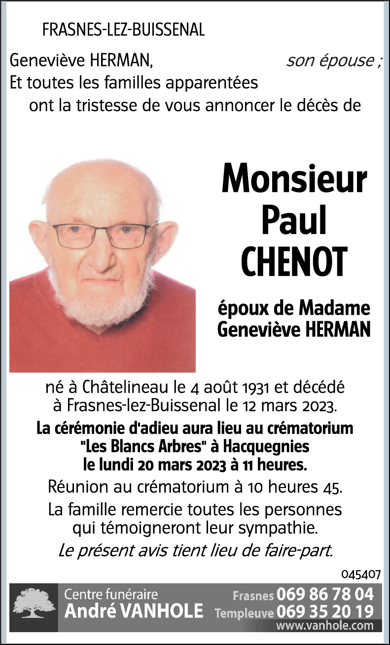 Paul CHENOT