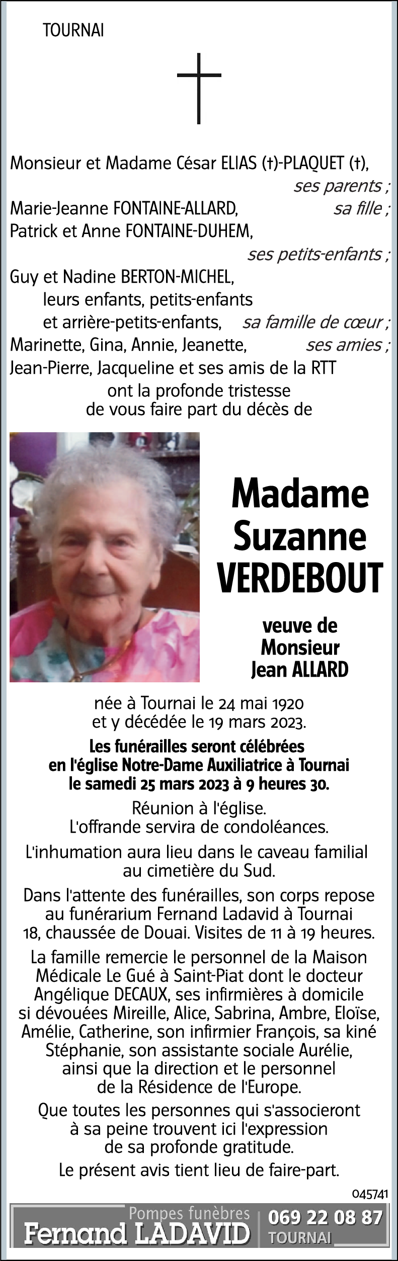 Suzanne VERDEBOUT