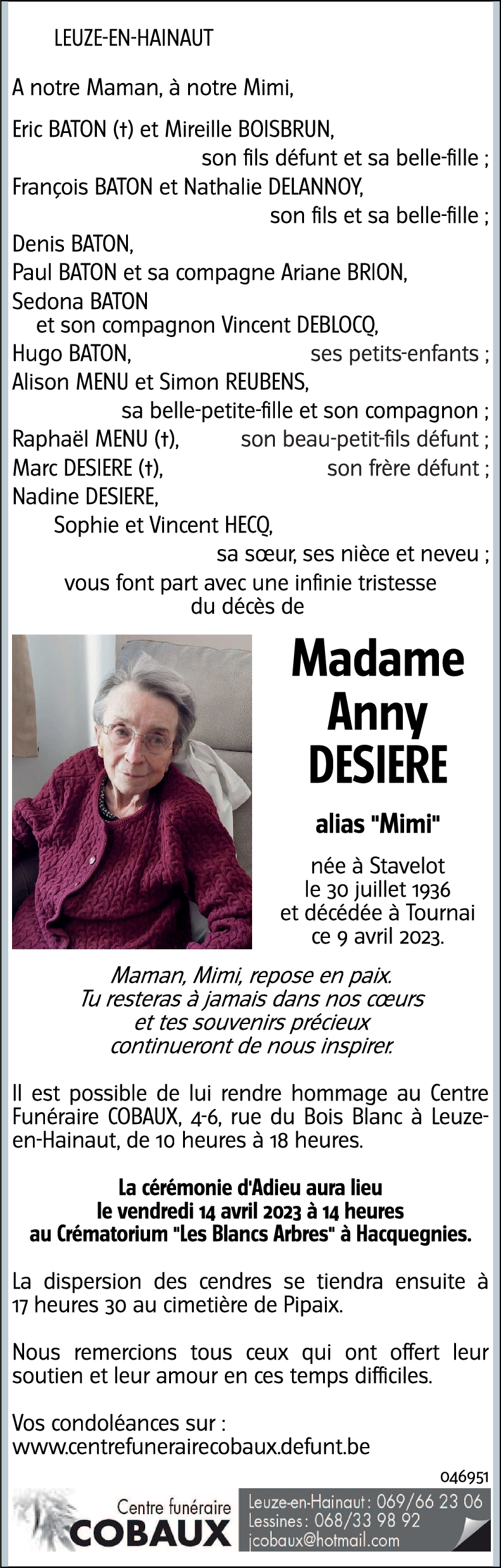 Anny DESIERE