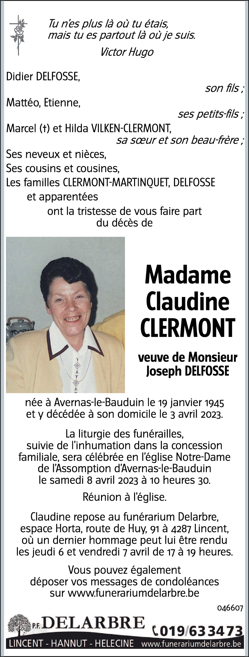 Claudine CLERMONT