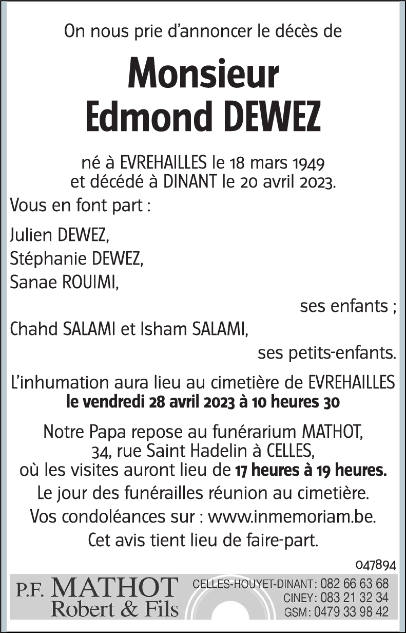 edmond DEWEZ