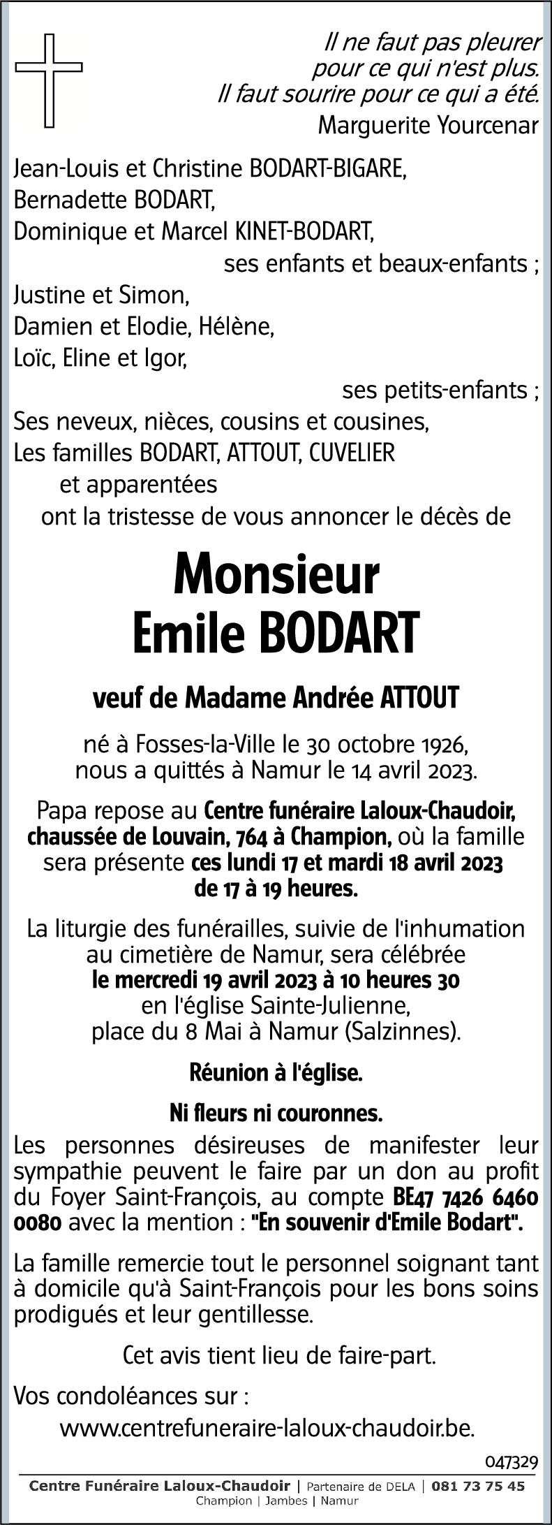 Emile BODART