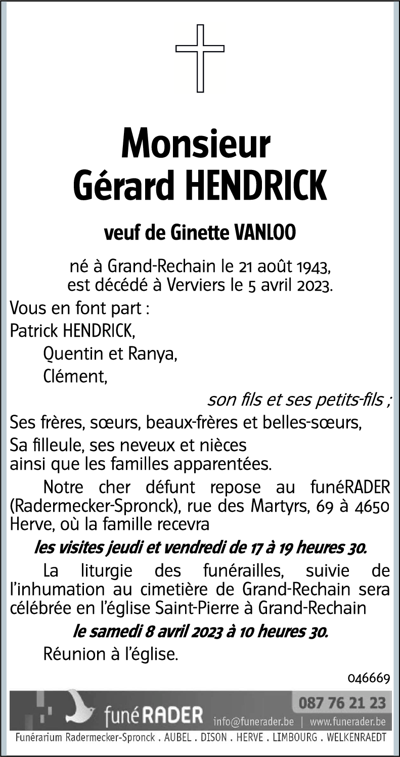 Gérard HENDRICK