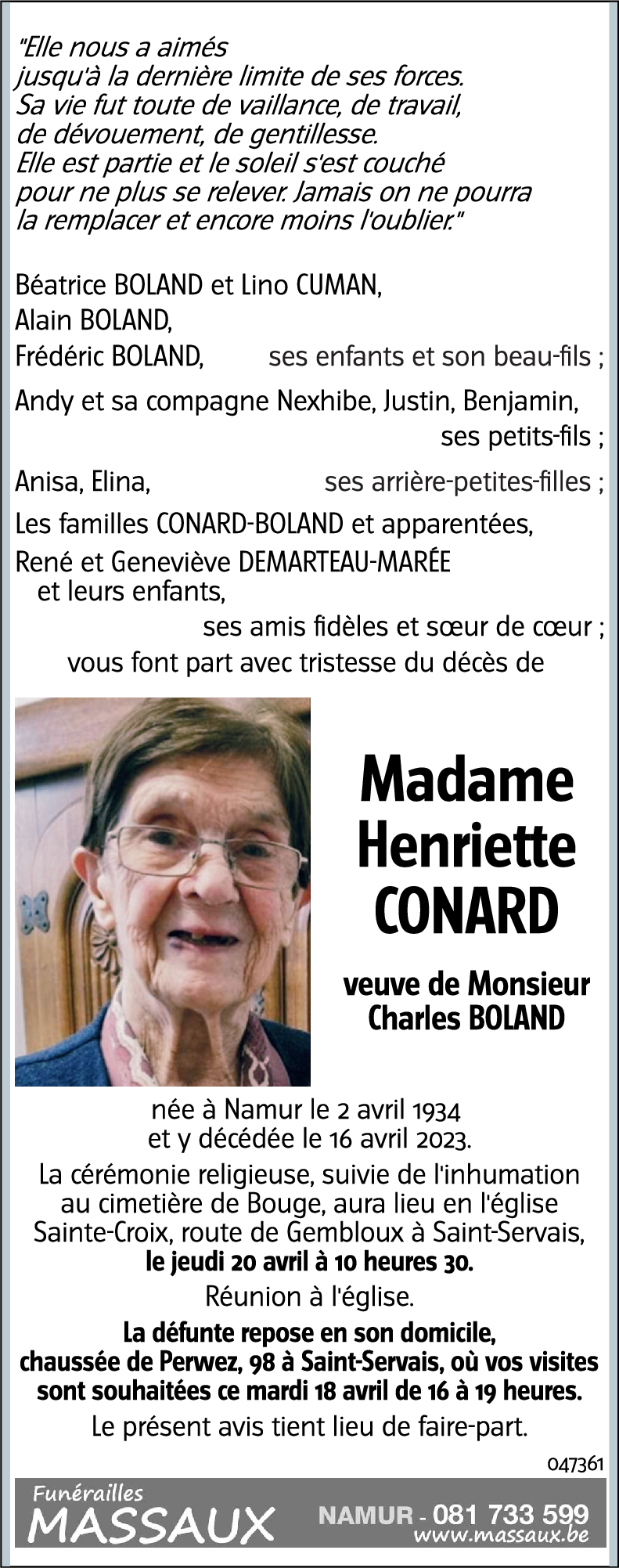 Henriette CONARD