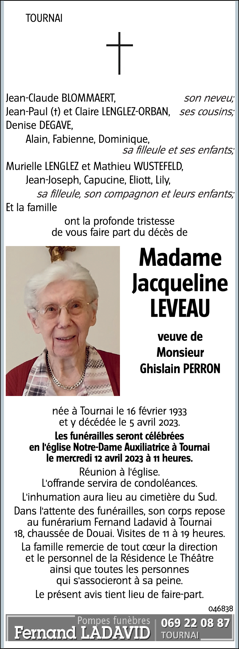 Jacqueline LEVEAU