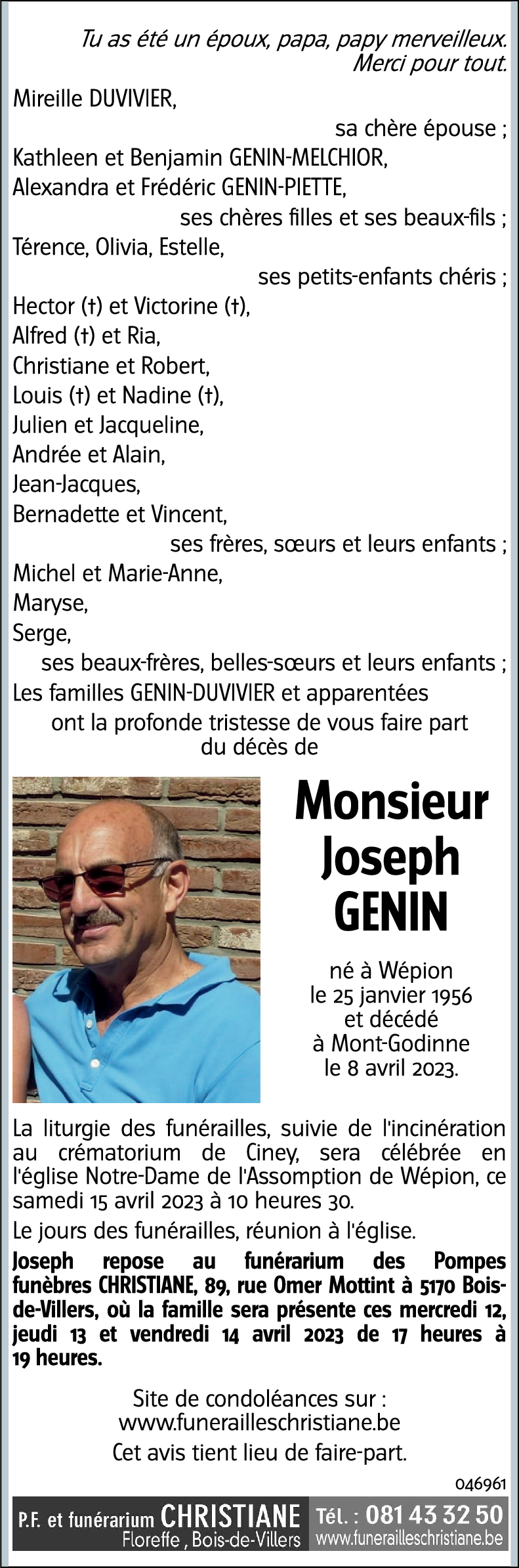 Joseph GENIN