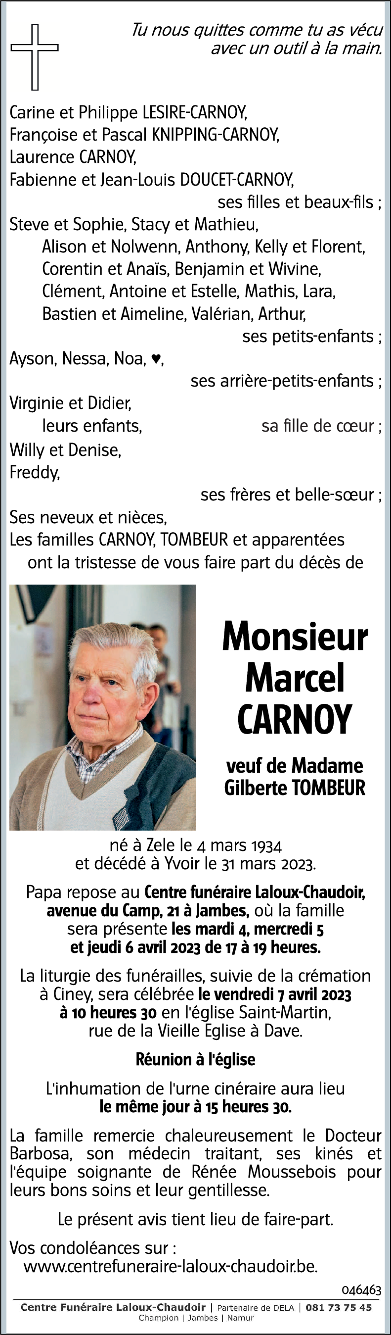 Marcel CARNOY