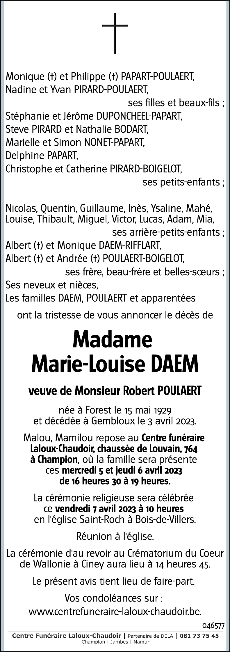 Marie-Louise DAEM