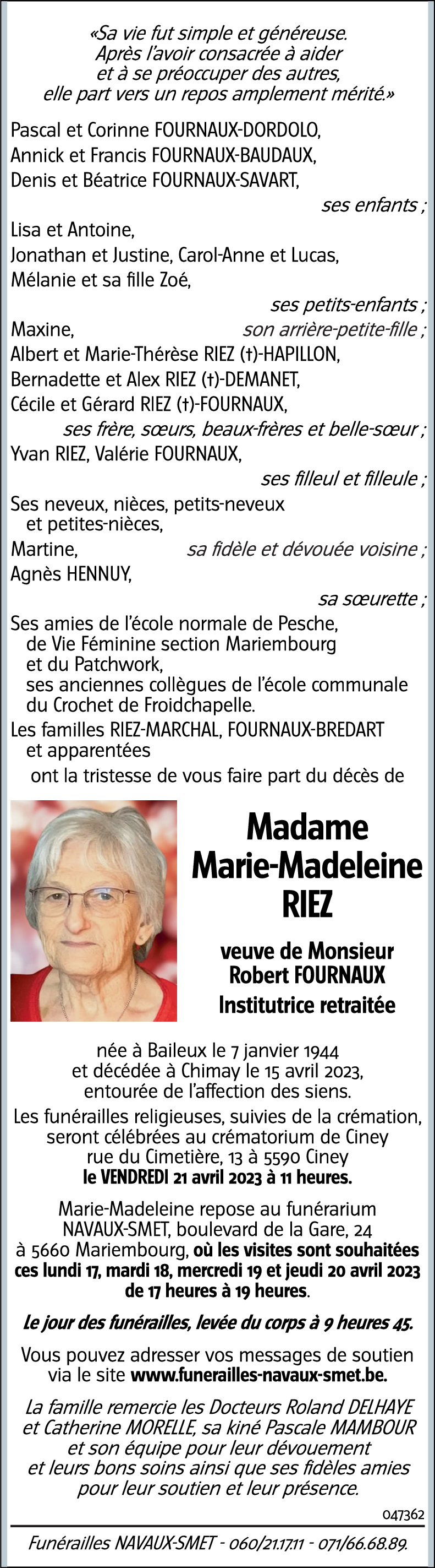 Marie-Madeleine RIEZ