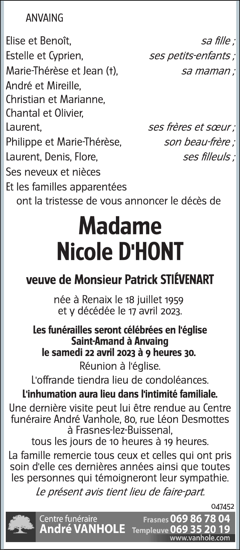 Nicole D'HONT