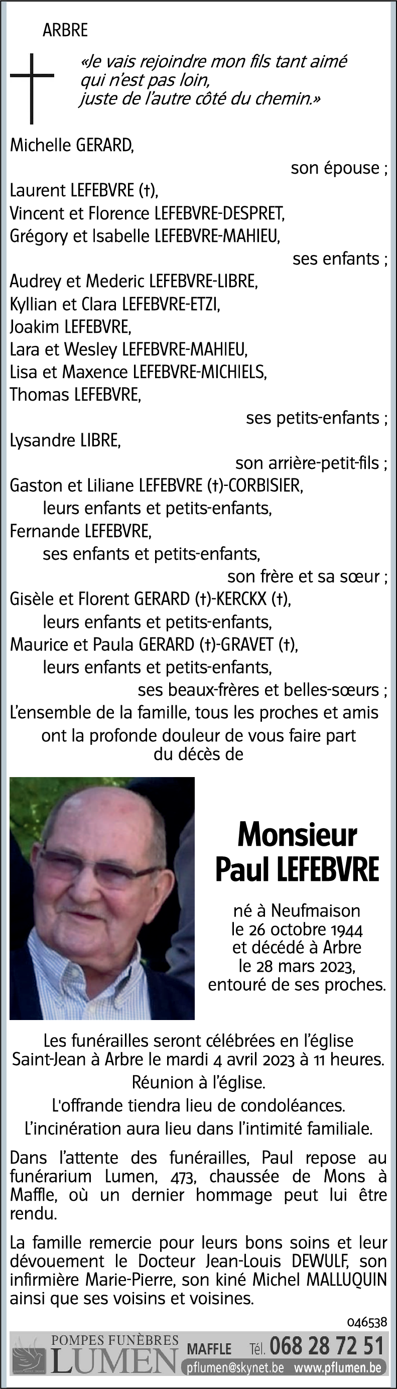 Paul LEFEBVRE