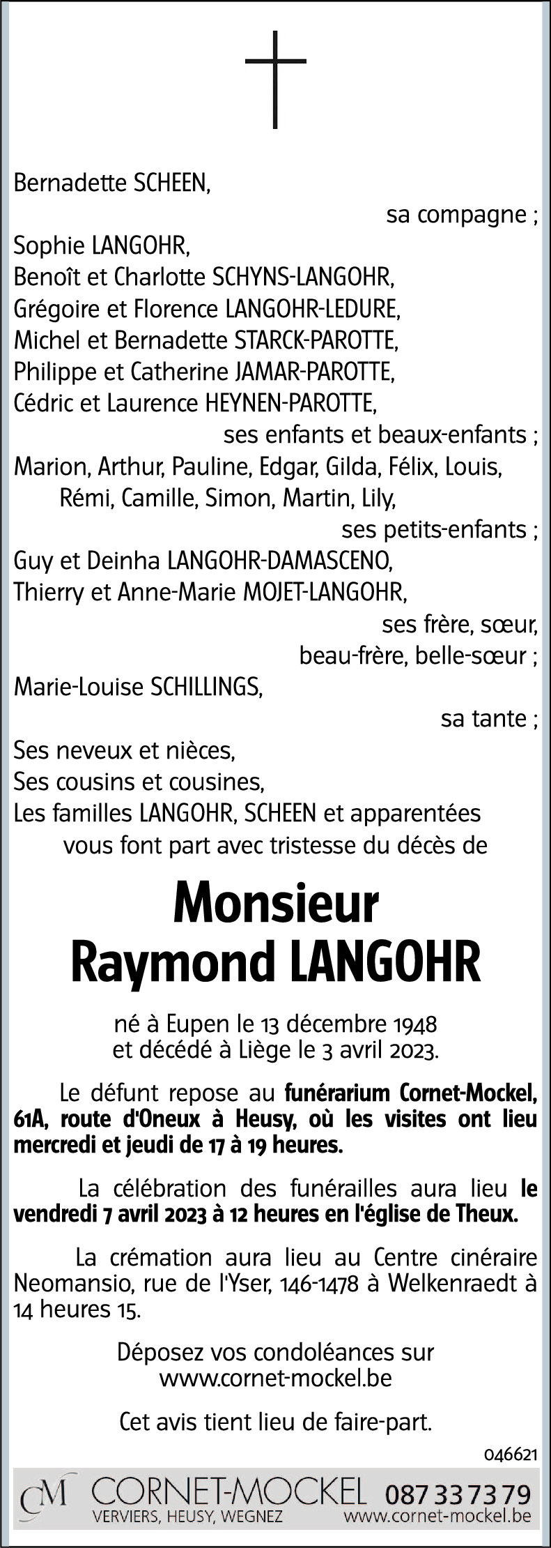 Raymond LANGOHR