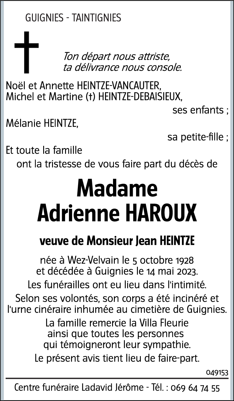 Adrienne HAROUX