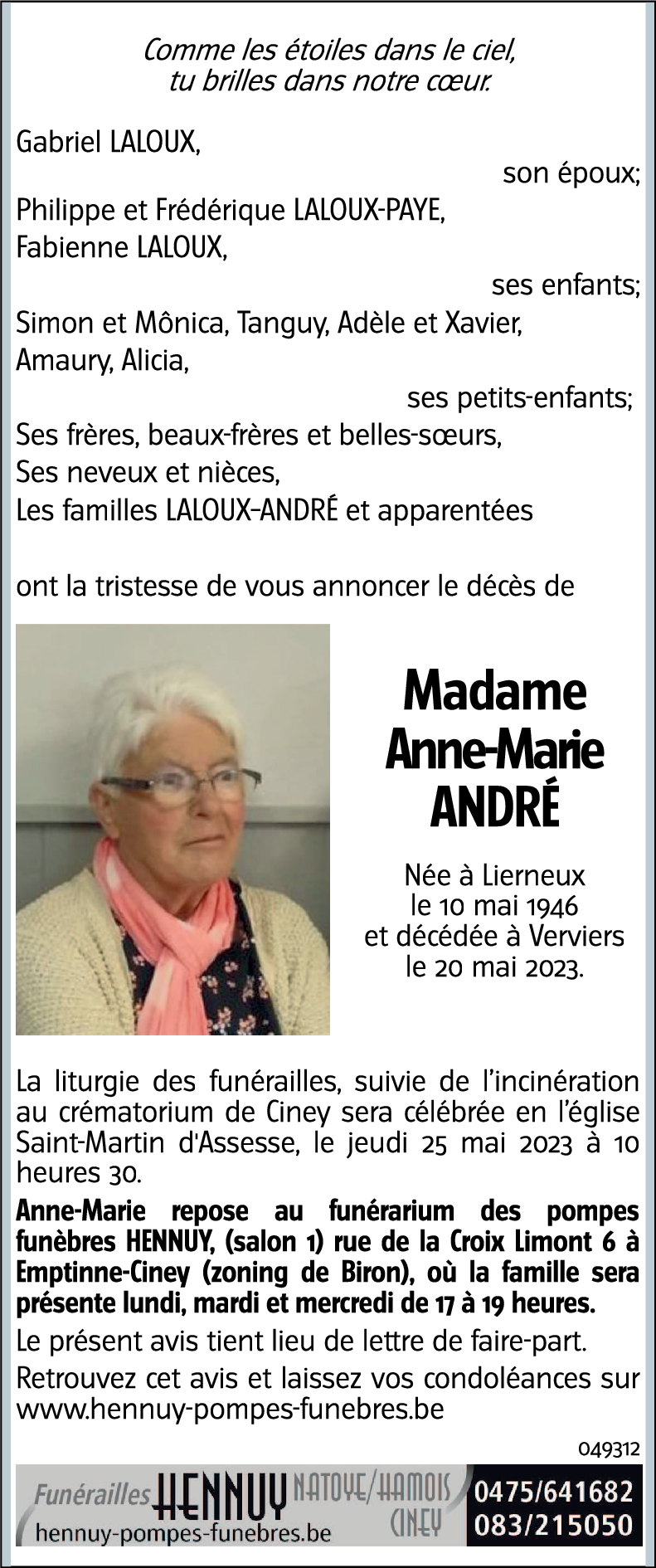 Anne-Marie ANDRÉ