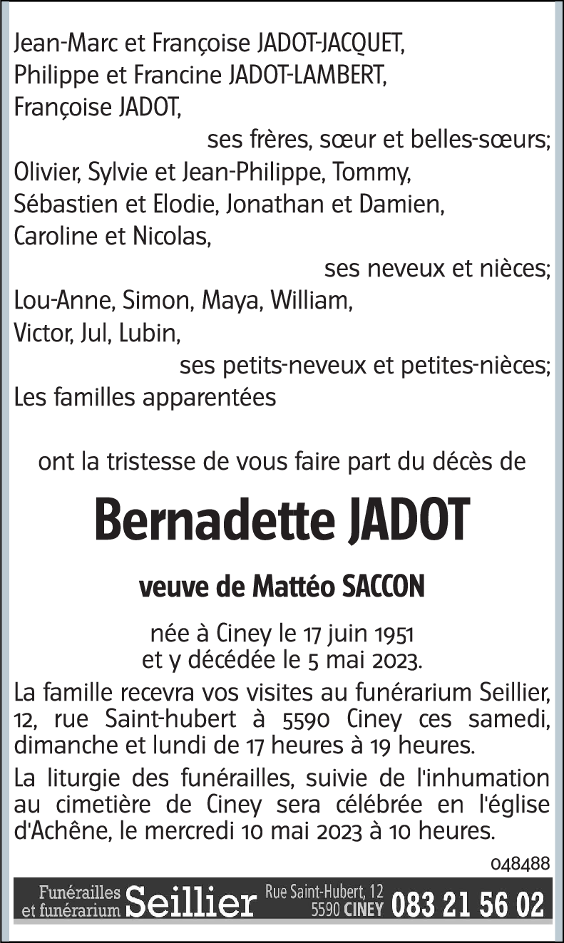 Bernadette JADOT