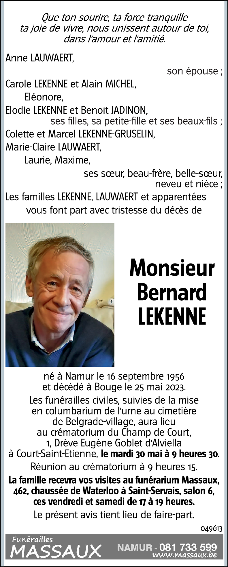 Bernard LEKENNE