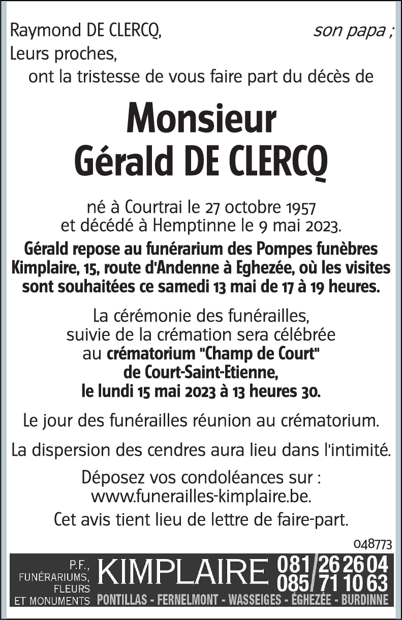 Gérald DE CLERCQ